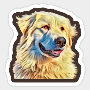 Great Pyrenees - painted style Sticker